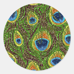 Färgämnen för boskapsuppfödning Skriv ut Runt Klistermärke