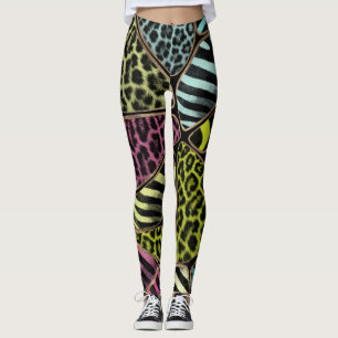 Färgämnen för djur - Leopard och Zebra Leggings