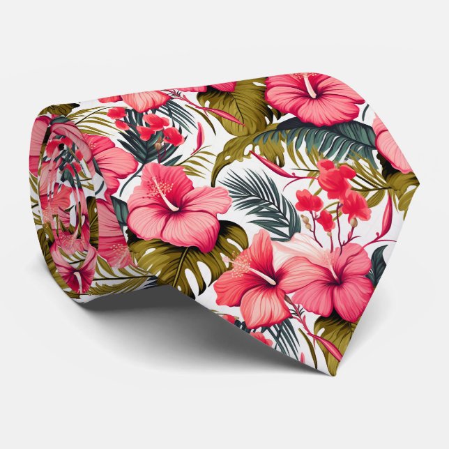 Färgämnen för exotiska blommor design, hals Tie Slips (Rullad)