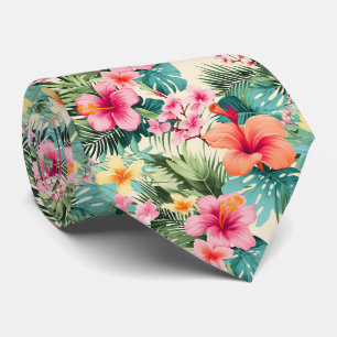 Färgämnen för exotiska blommor design, hals Tie Slips
