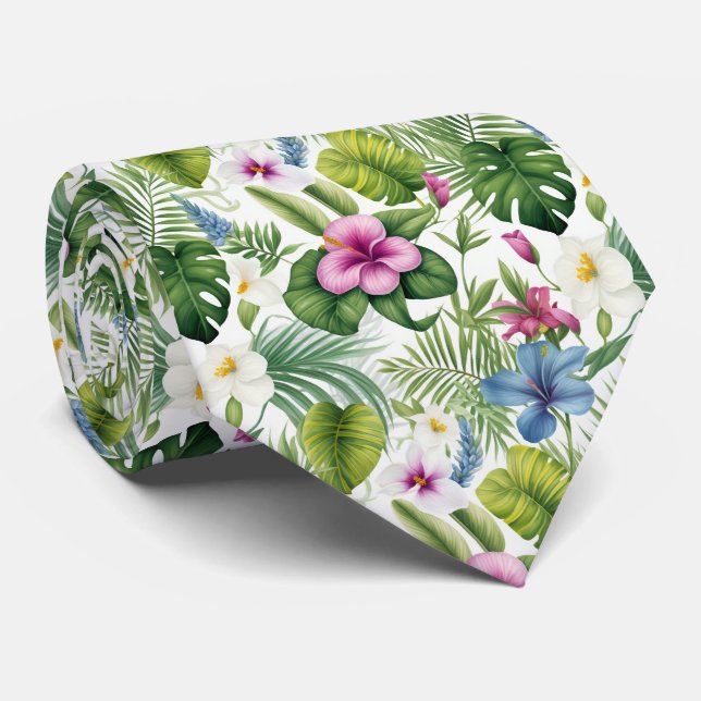 Färgämnen för exotiska blommor design, hals Tie Slips (Rullad)