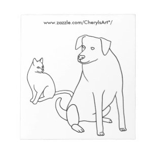 Färgämnen för katt och Hund Anteckningsblock