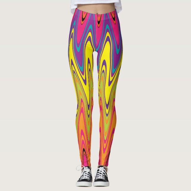 Färgämnen för kvinnligt skinn leggings (Framsida)