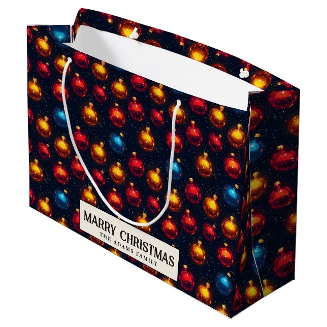 Färgämnen för ornament Anpassningsbar God jul (Baksidan Vinklad)