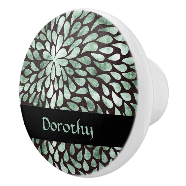 Färgämnen för övertonad grönt på svart knopp (Höger)