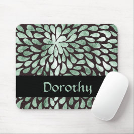 Färgämnen för övertonad grönt på svart musmatta