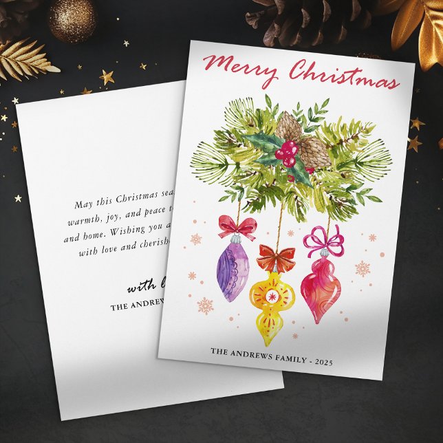 Färgämnen för prydnadsföremål Vattenfärg nr Fotoju Julkort (Skapare uppladdad)