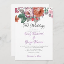 Färgämnen för vattenfärg Flowers Bröllop