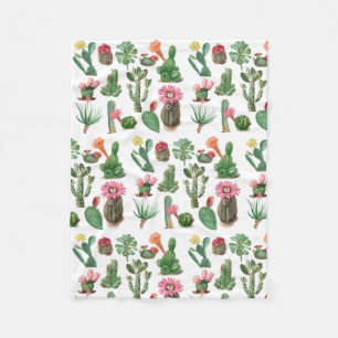 Färgämnen för vattenfärgaktus- och succulents-blom fleecefilt
