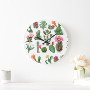 Färgämnen för vattenfärgaktus- och succulents-blom stor klocka