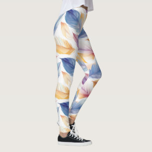 Färgämnen för vattenfärgen Fjädrar Leggings