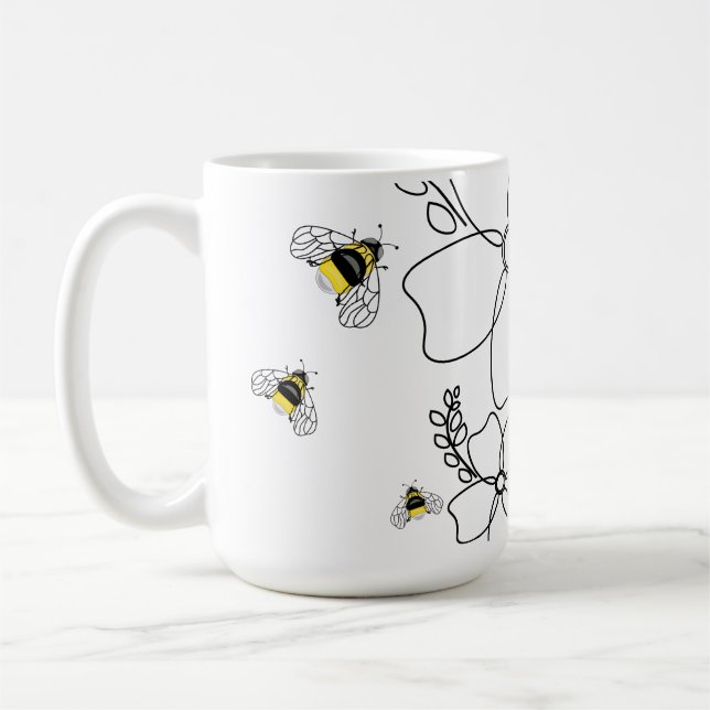 Färgämnen för växter och humlor kaffemugg (Vänster)