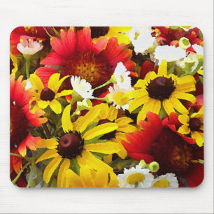 Färgämnen för vilda blommor Impressionist Stil Art Musmatta