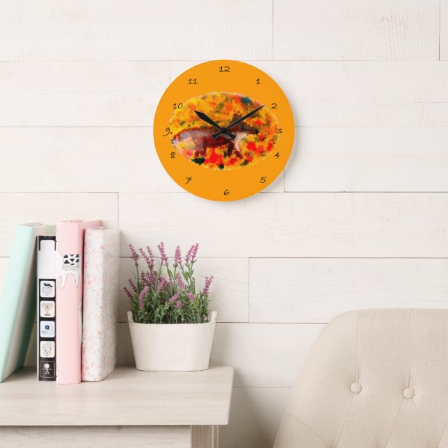 Färgämnen för vilda djur och växter, höstfox stor klocka (Läsesal)