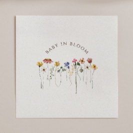 Färgämnen för Wildblomma Baby i babyskor för blomm Pappersservett