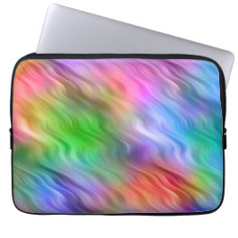 Färgämnen från vilda blommor Vågigt Struktur Laptop Sleeve