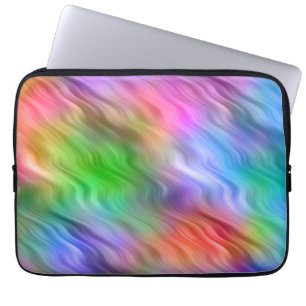 Färgämnen från vilda blommor Vågigt Struktur Laptop Sleeve