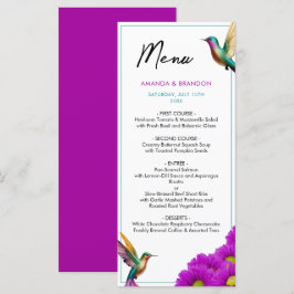 Färgämnen Hummingbird Lila Daisy Bröllop Meny