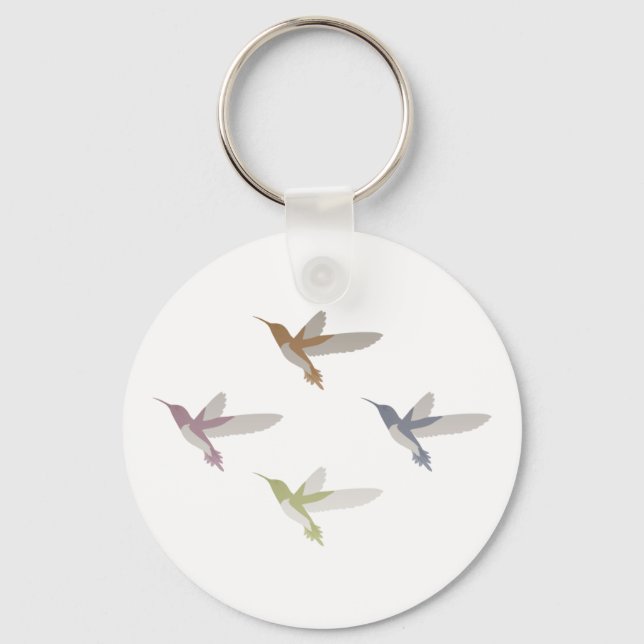 Färgämnen Hummingbird Nyckelring (Framsida)