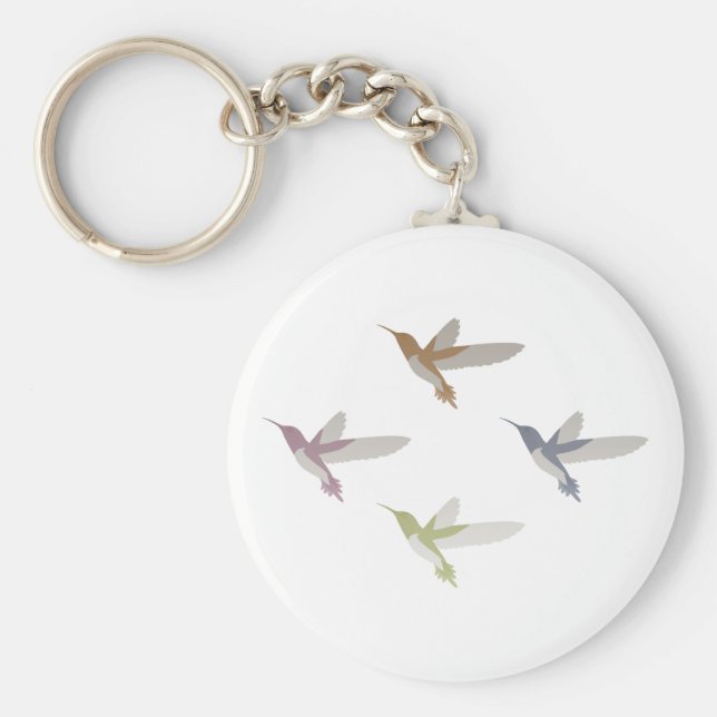 Färgämnen Hummingbird Nyckelring (Framsidan)