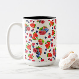 Färgämnen i blandad berry Två-Tonad mugg