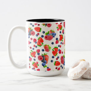 Färgämnen i blandad berry Två-Tonad mugg