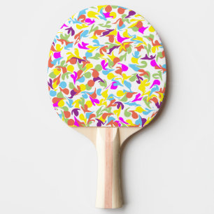 Färgämnen i Färg Abstrakt Art Pingisracket