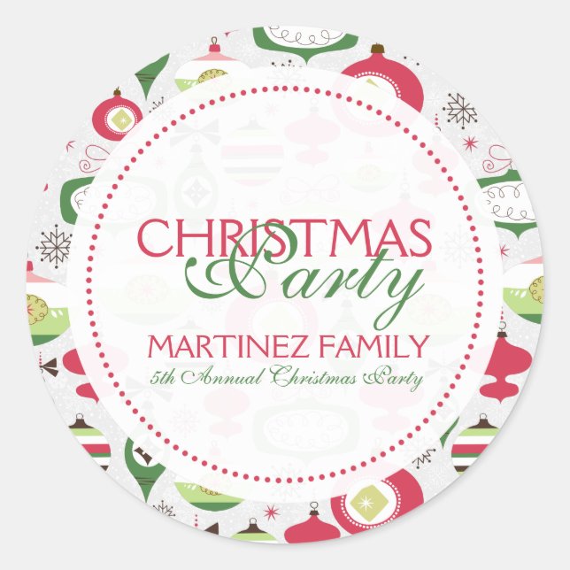 Färgämnen i juldekretet runt klistermärke (Framsida)