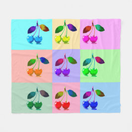 Färgämnen i körsbär - poppost fleecefilt