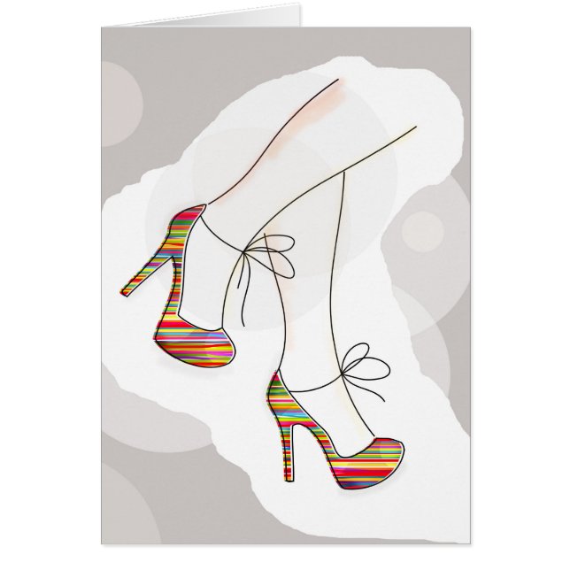 Färgämnen i mode hälsningskort (Framsidan)