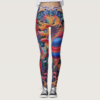 Färgämnen i Mönster Leggings