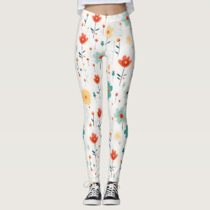 Färgämnen i Mönster Leggings