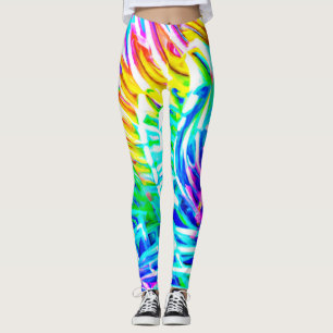 Färgämnen i Mönster Leggings