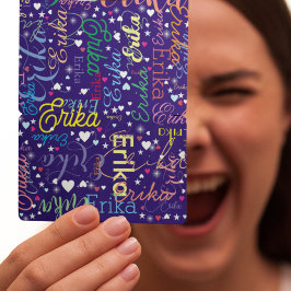 Färgämnen i Namn Cute Hearts and Stars Casinokort