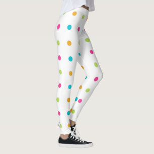 Färgämnen i Polka dots Spandex Leggings