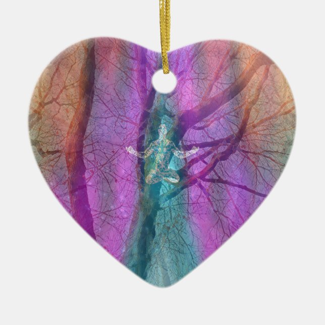 Färgämnen Julgransprydnad Keramik (Framsidan)