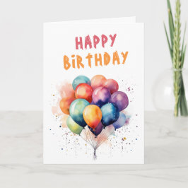 Färgämnen Kids Grattis på födelsedagen Kort