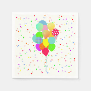 Färgämnen Konfetti och ballonger Barns födelsedag Pappersservett