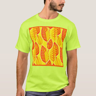 Färgämnen Löv Elegance Mönster T Shirt