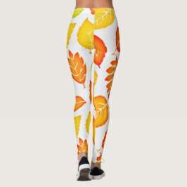 Färgämnen Löv Mönster Leggings