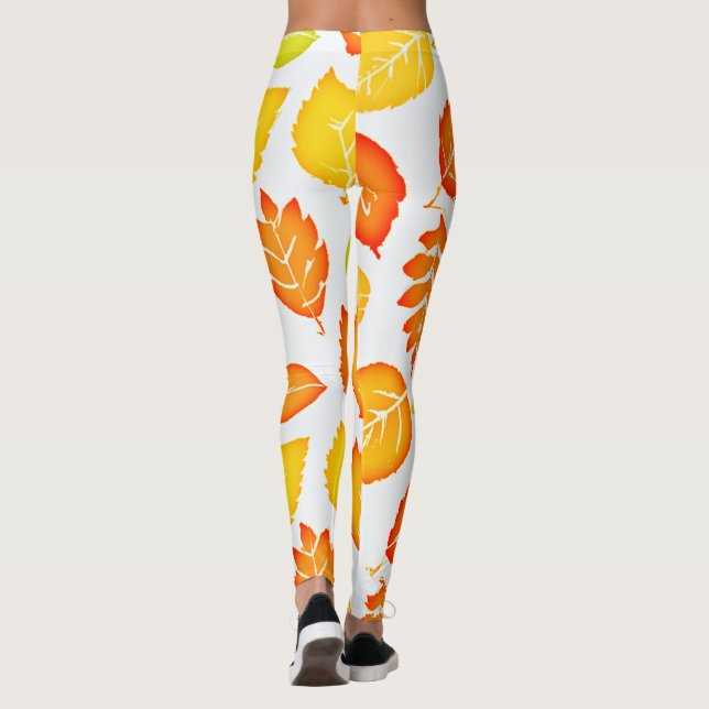 Färgämnen Löv Mönster Leggings (Baksida)