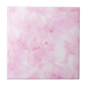 Färgämnen med blandad Färg Rosa Abstrakt vattenfär Kakelplatta