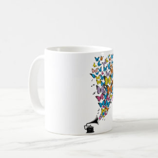 Färgämnen med gramofon kaffemugg