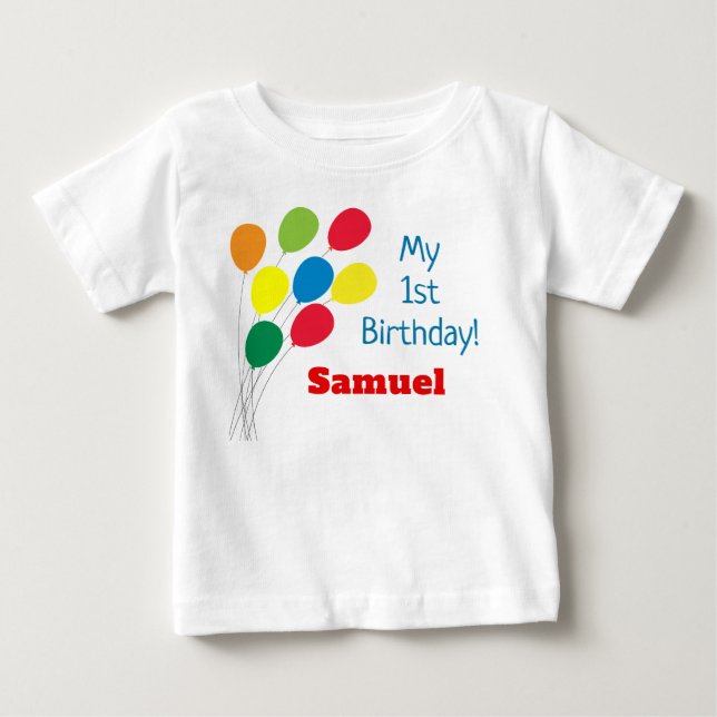 Färgämnen | Min första födelsedag T Shirt (Framsida)