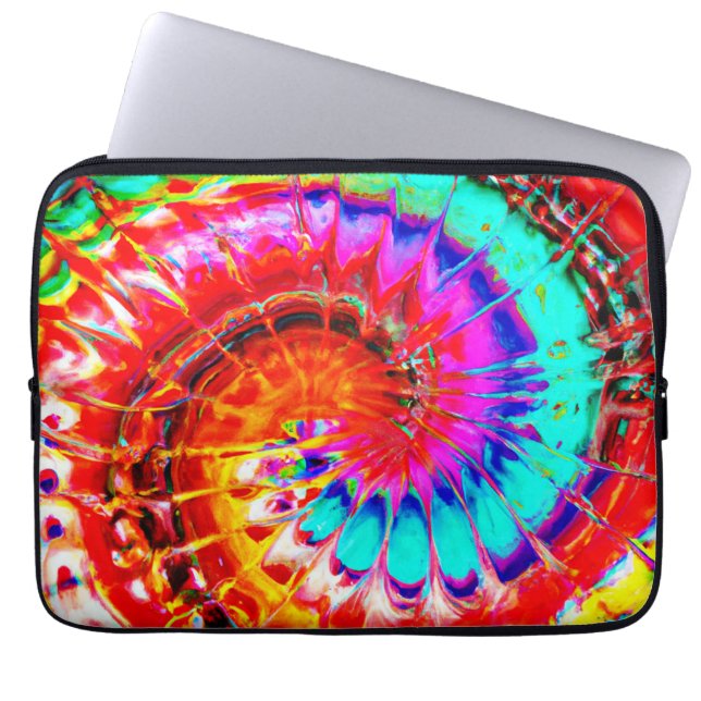 Färgämnen Mönster Art Laptop Fodral (Framsidan)