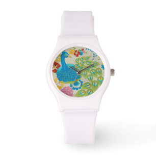 Färgämnen och blommor armbandsur