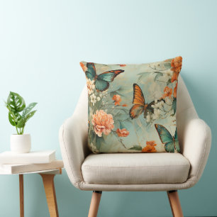 Färgämnen och blommor av Vintage (10) Kudde