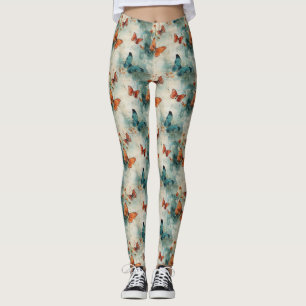 Färgämnen och blommor av Vintage (9) Leggings