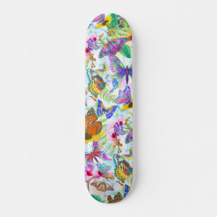 Färgämnen och blommor mini skateboard bräda 18,5 cm