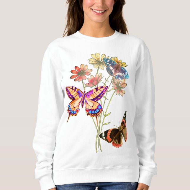 Färgämnen och blommor t shirt (Framsida)
